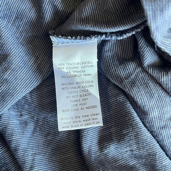 Toad&Co Asymmetrical Navy Wrap Dress - Picture 7 of 8